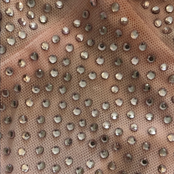 Chic Pink Rhinestone Mini Dress - Picture 4 of 5